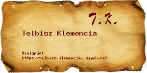 Telbisz Klemencia névjegykártya